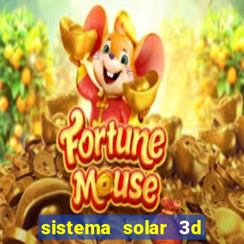 sistema solar 3d em movimento